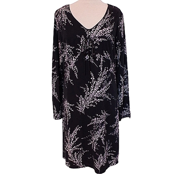 Liz Claiborne Long Sleeve Jersey Shift Dress NWT- Sz. M
